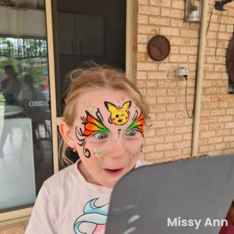 pikachu butterfly mask face paint easy