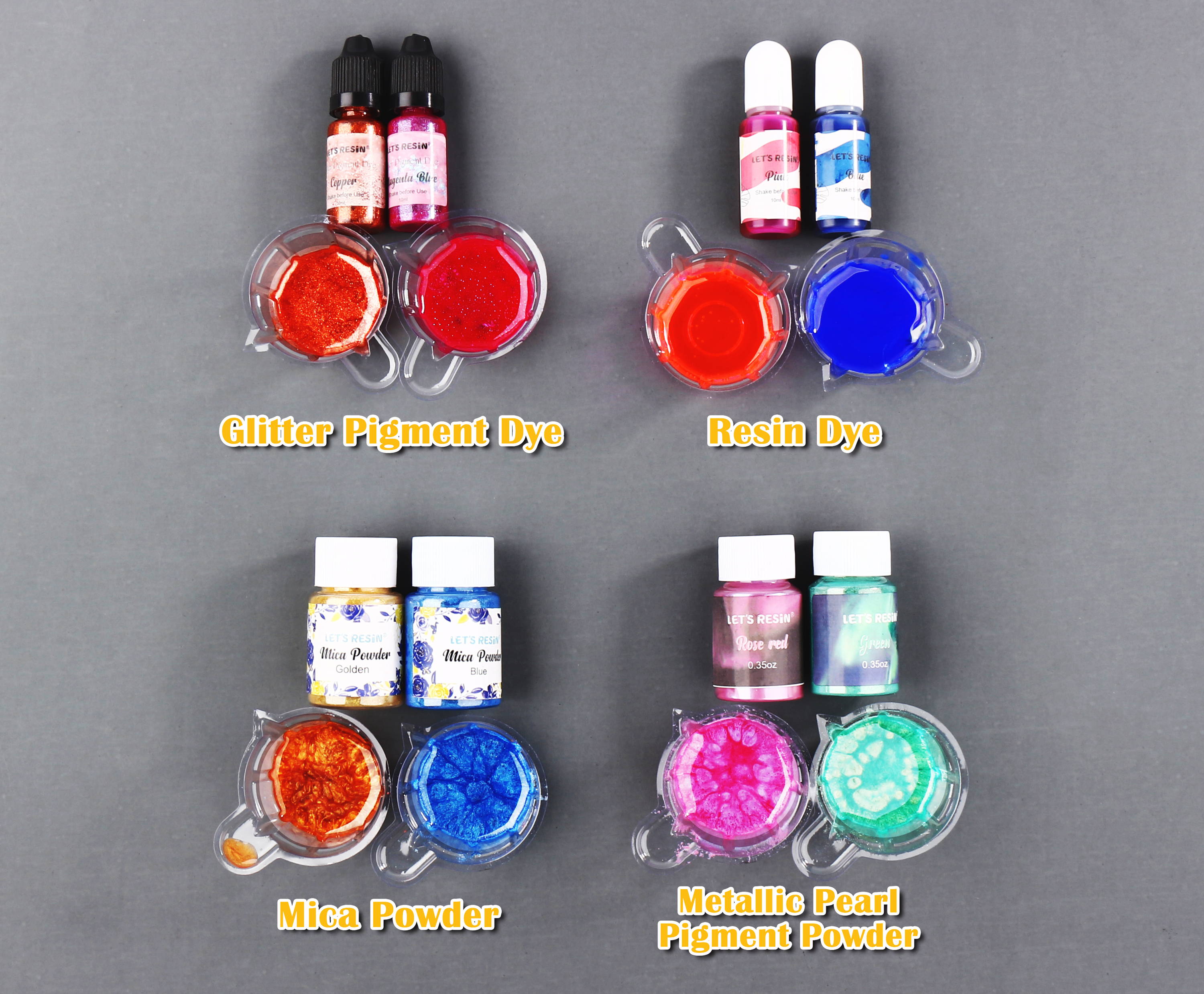 Opaque Resin Pigment Paste - 10 Colors/Each 0.35oz