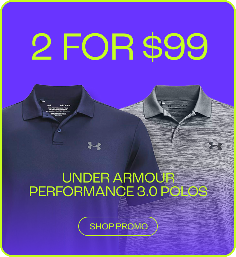 2 for $99 on Select Under Armour Polos