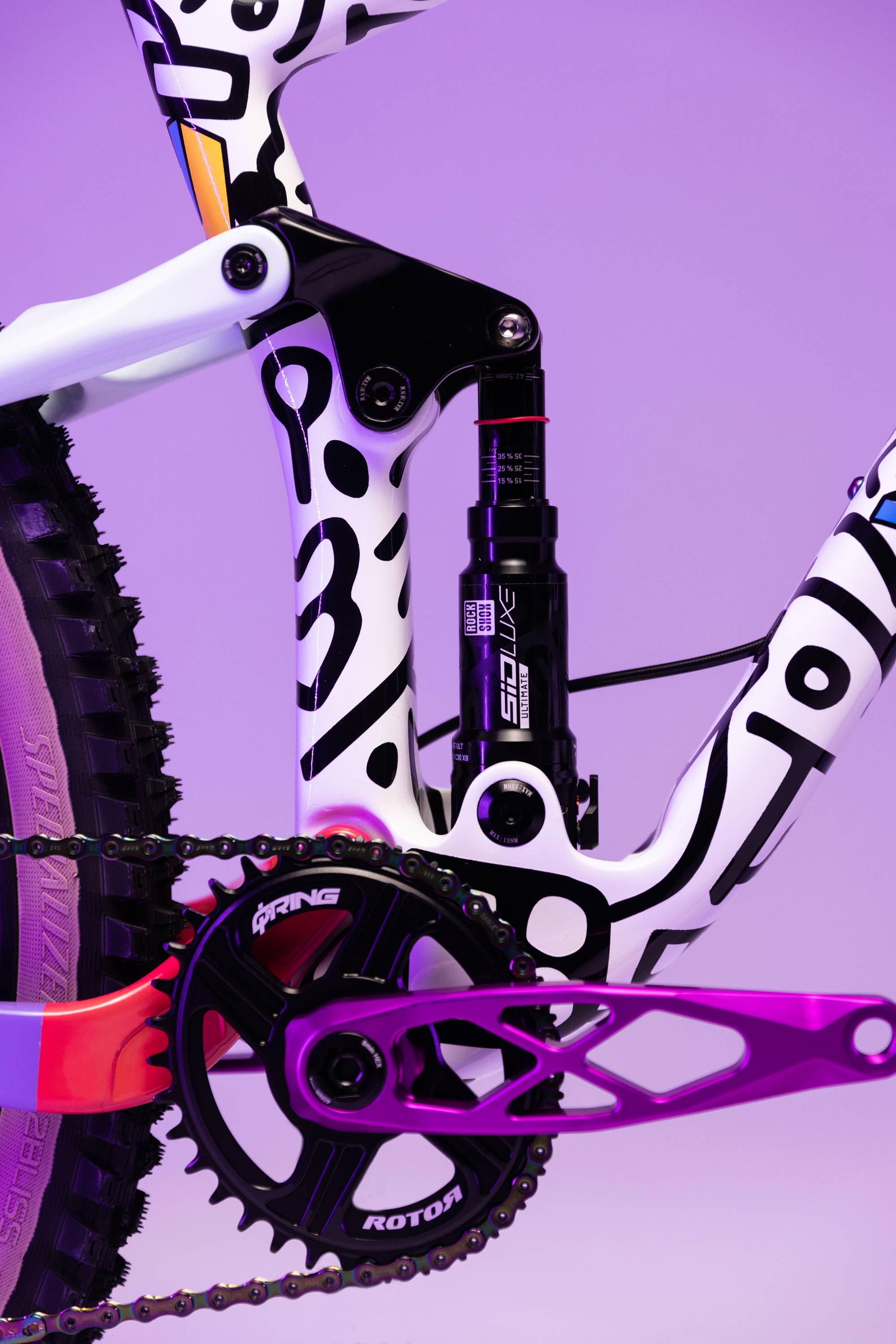 Hap Seliga's custom Pop Art-inspired Vitus Rapide mountain bike.