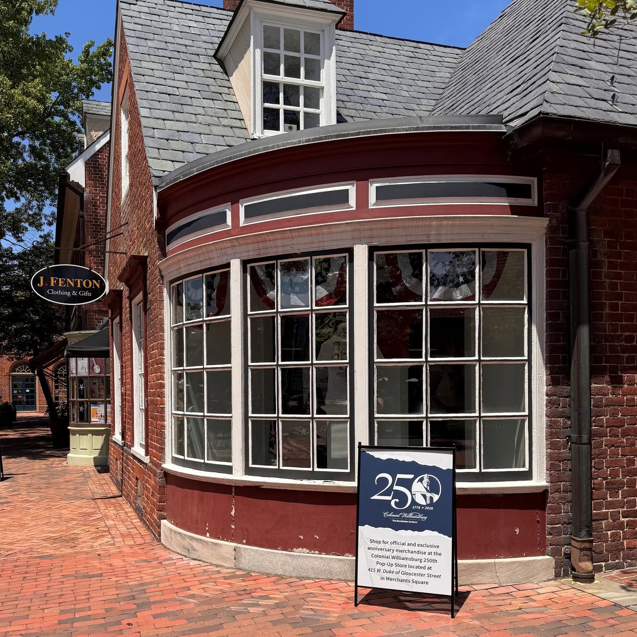 Colonial Williamsburg 250th Anniversary Pop-Up Shop - Storefront