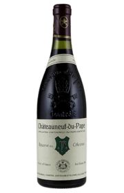 A bottle of Châteauneuf-du-Pape wine with a decorative label.