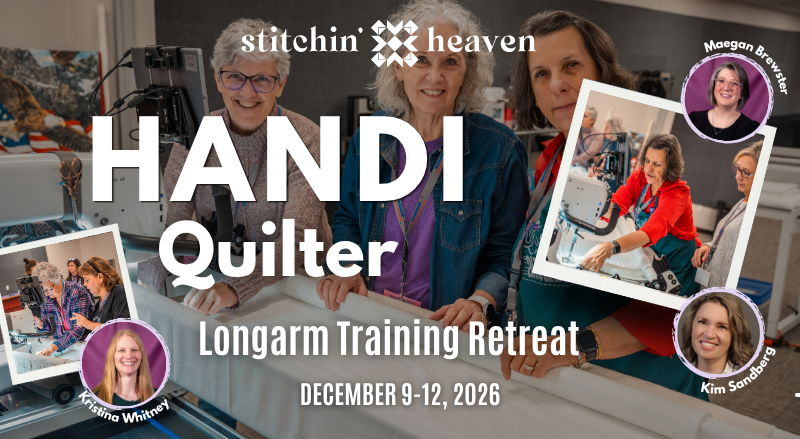 Handi Quilter Longarm Training Retreat, December 9-12, 2023, featuring participants.
