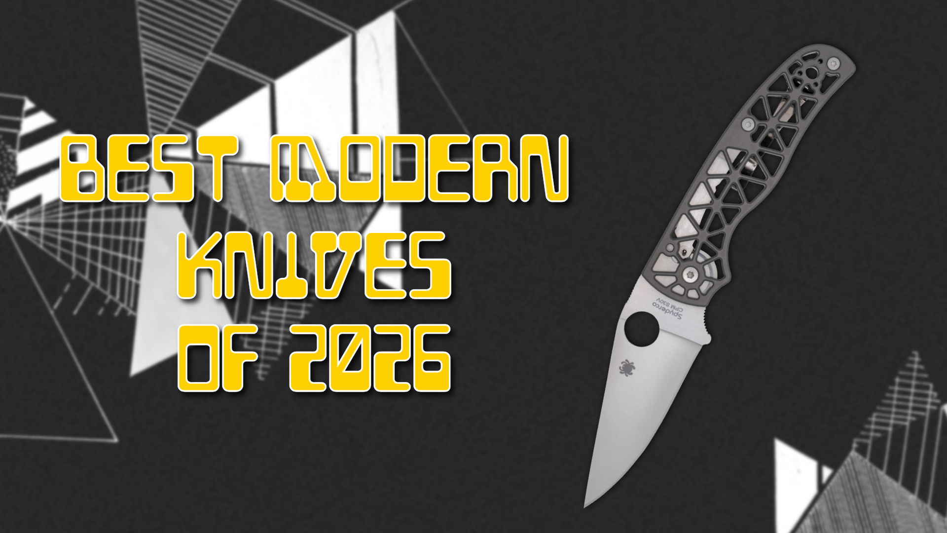 Best modern knives of 2026 with a stylized knife graphic.