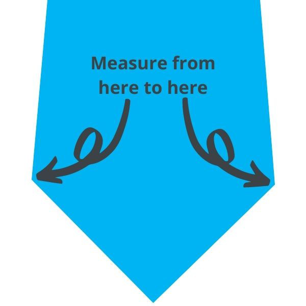 Where to measure tie width