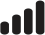 Illustration of mobile data bars. Free unlimited data.