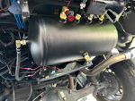 Horizontal black air tank brass fittings solenoid valve wiring rear axle undercarriage Bruce's Tacoma 5-Gallon Stealth gallery photo 3