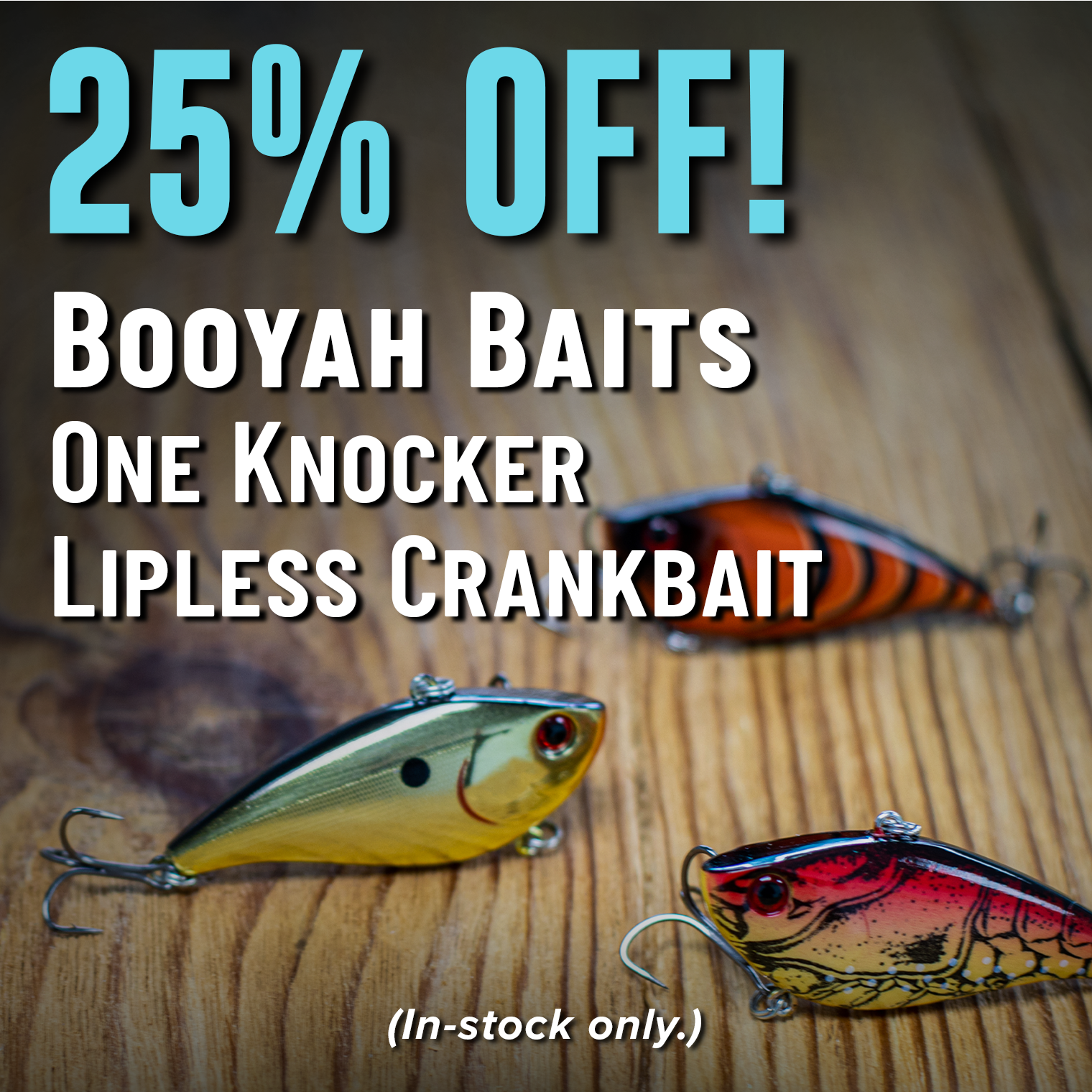 25% Off! Booyah Baits One Knocker Lipless Crankbait (In-stock only,)