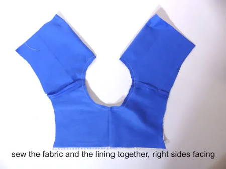 Sew the Main Fabric and Lining Together