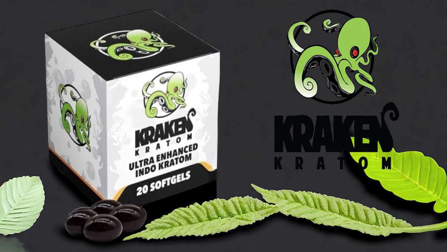 Kraken Kratom Ultra Enhanced Indo Soft Gels 20ct