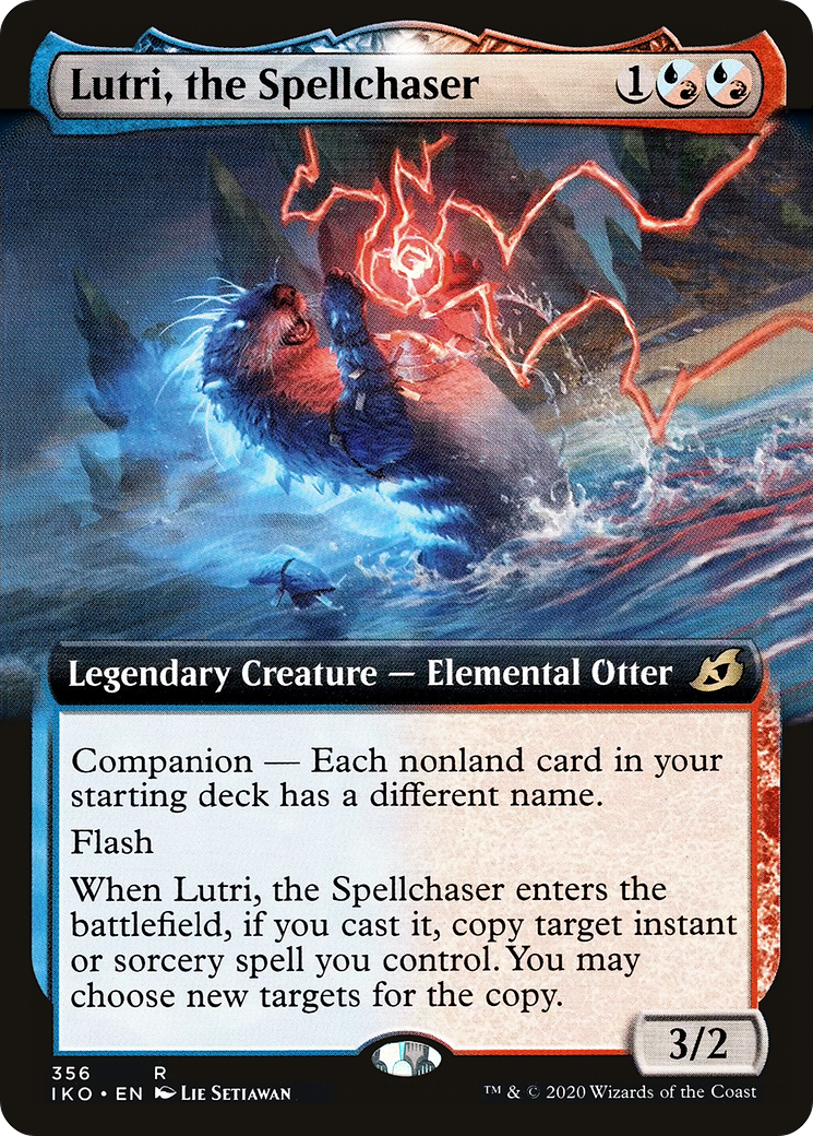 The card Lutri the Spellchaser which was unbanned on the 9th February.