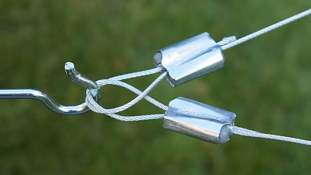 How to hang string lights guide wire