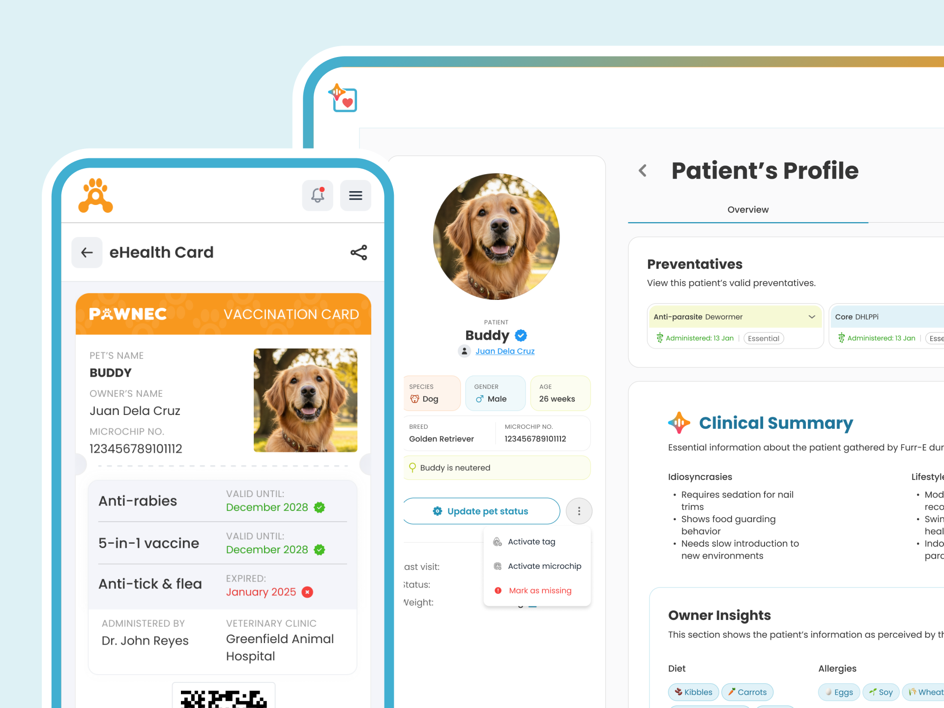 Vet verified records