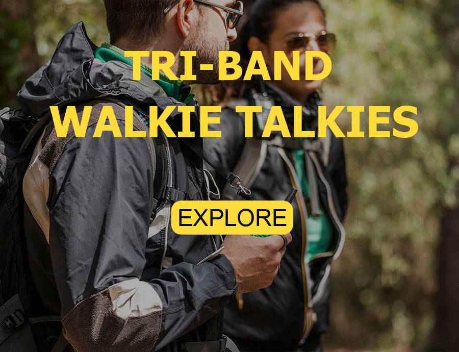 Tri-Band walkie talkies