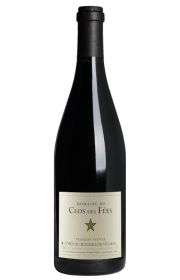 A bottle of wine with a label that reads 