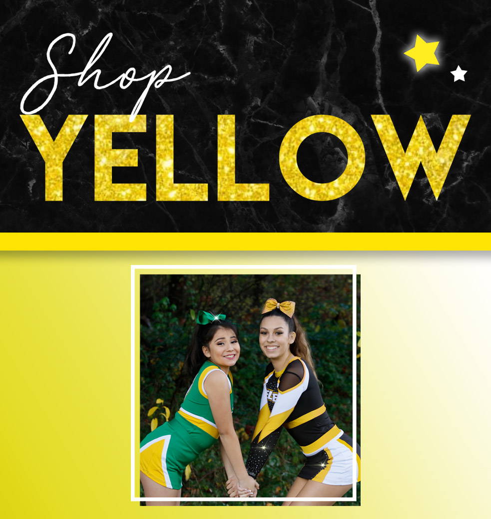 shop yellow cheer dance uniforms