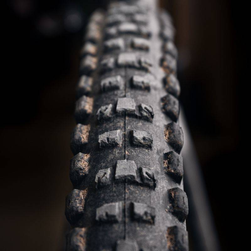 maxxis dissector mountain bike tire with black background