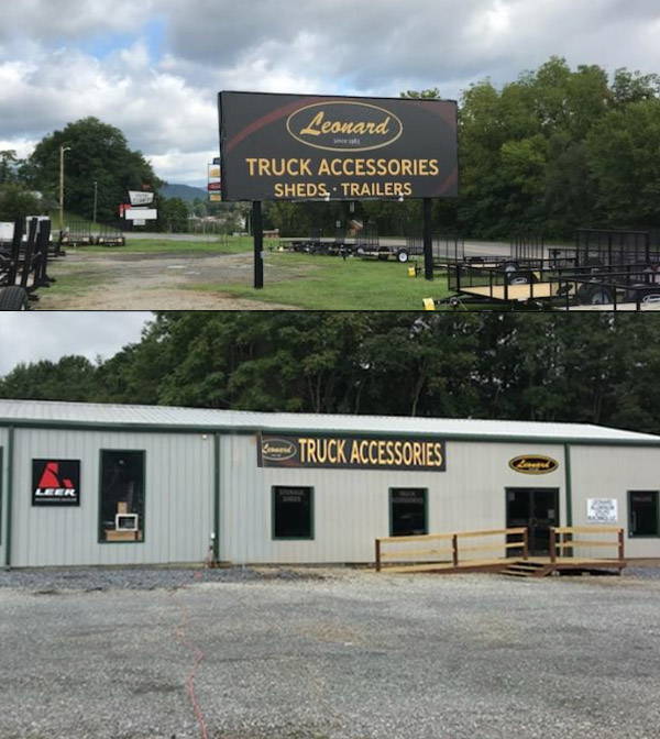 Store Front Leonard Buildings & Truck Accessories, Roanoke, VA