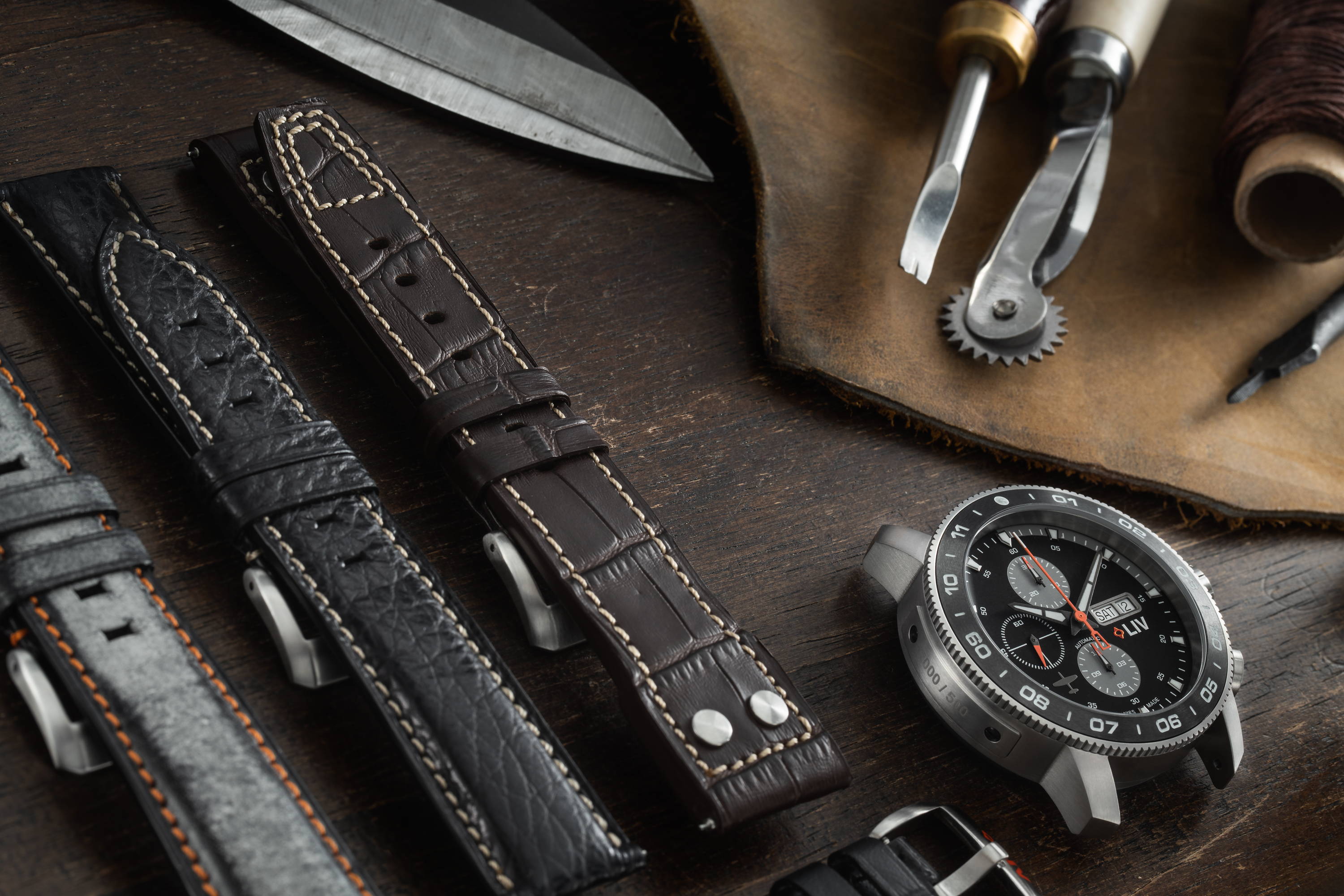 LIV leather watch straps