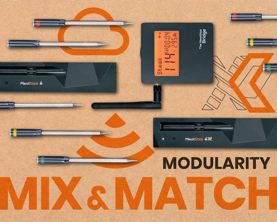 The MeatStick products are more customizable thanks to the Mix and Match Modularity