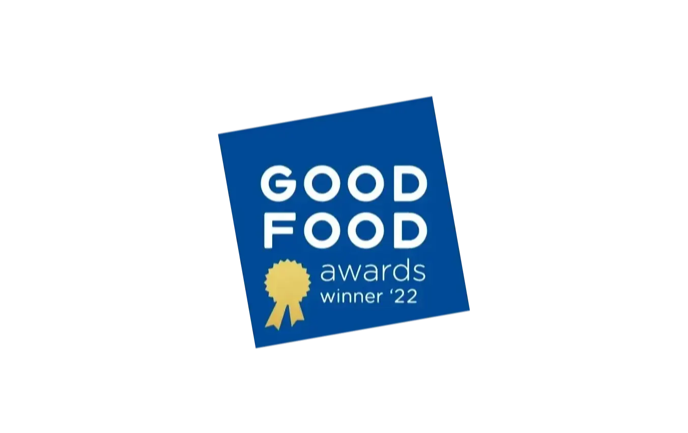Good Food Award Winner 2022 logo on white background