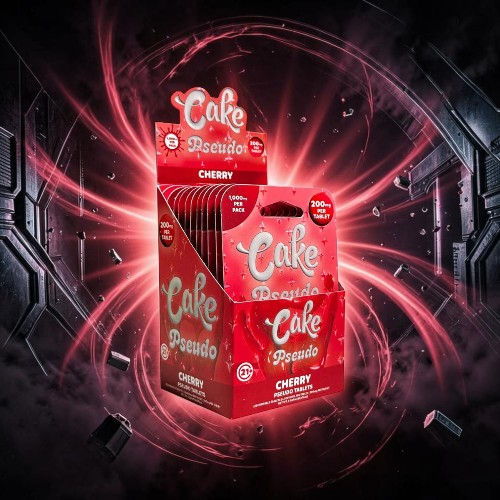 Box of Cake Poppers in a vibrant, glowing background.