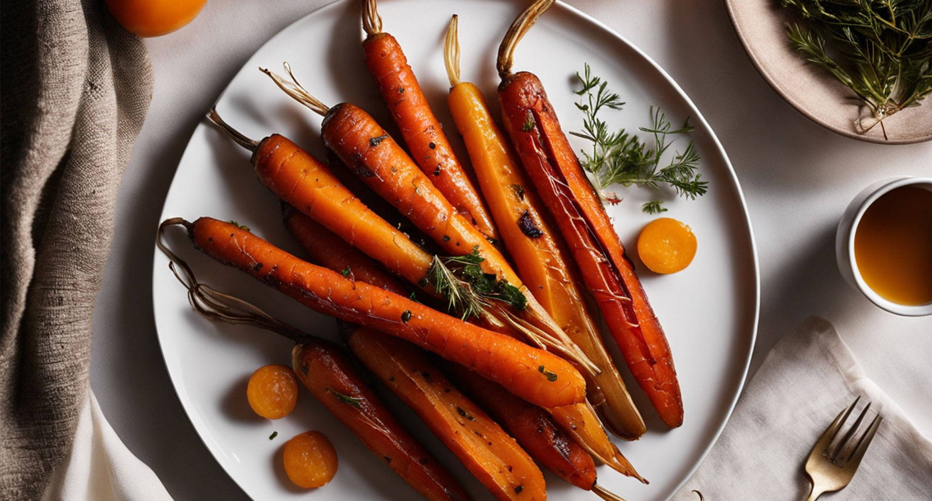 Maple Rosemary Glazed Carrots