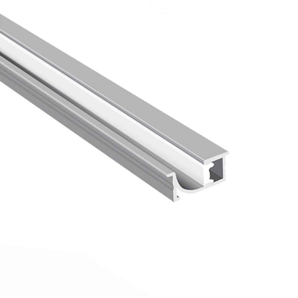 Aluminum extrusion profile with a rectangular shape and a hollow section.