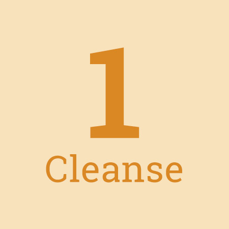 step 1 full cleanse face with natural facial wash | herb'neden