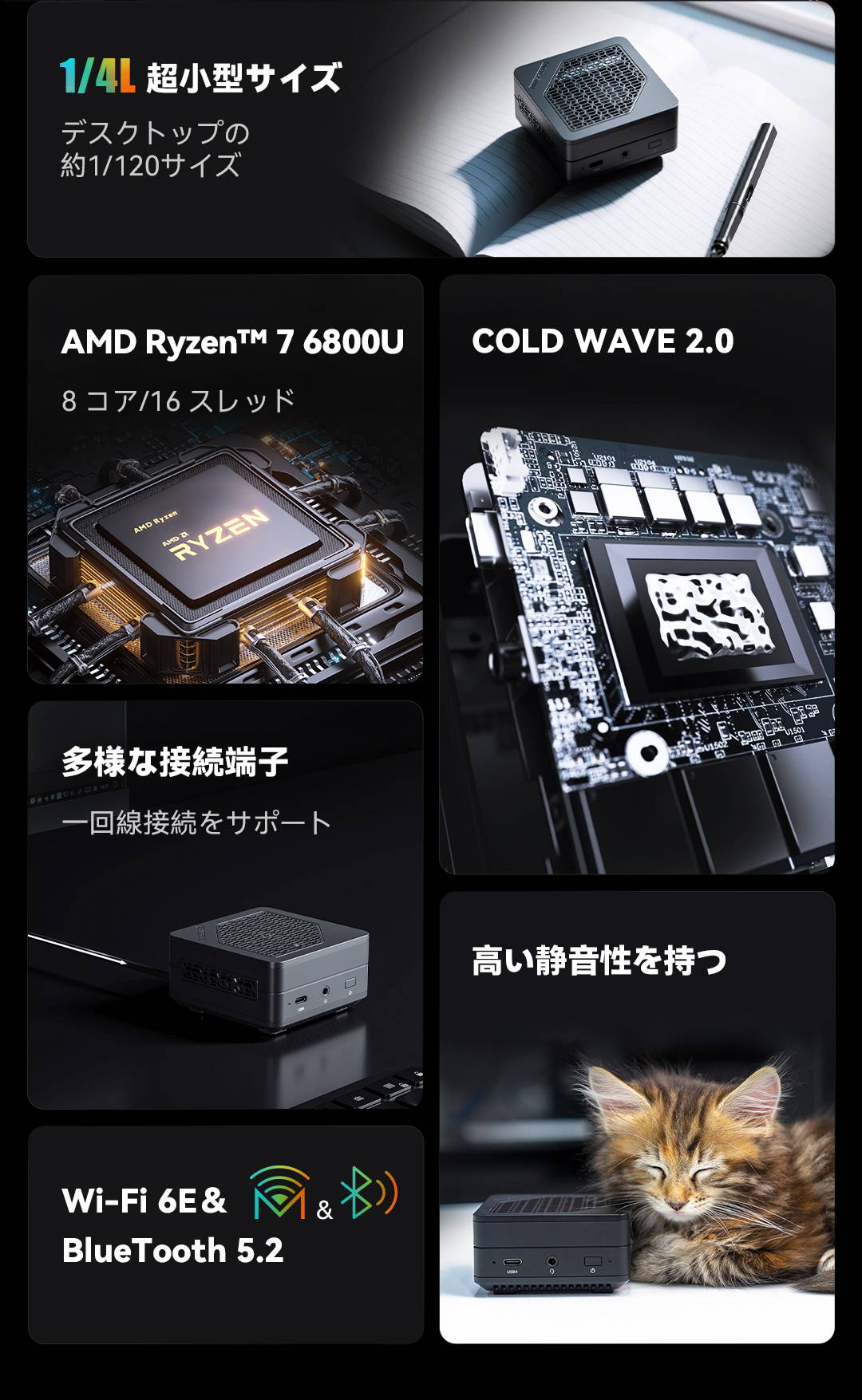 Minisforum EM680 Ryzen™ 7 6800U Mini PC