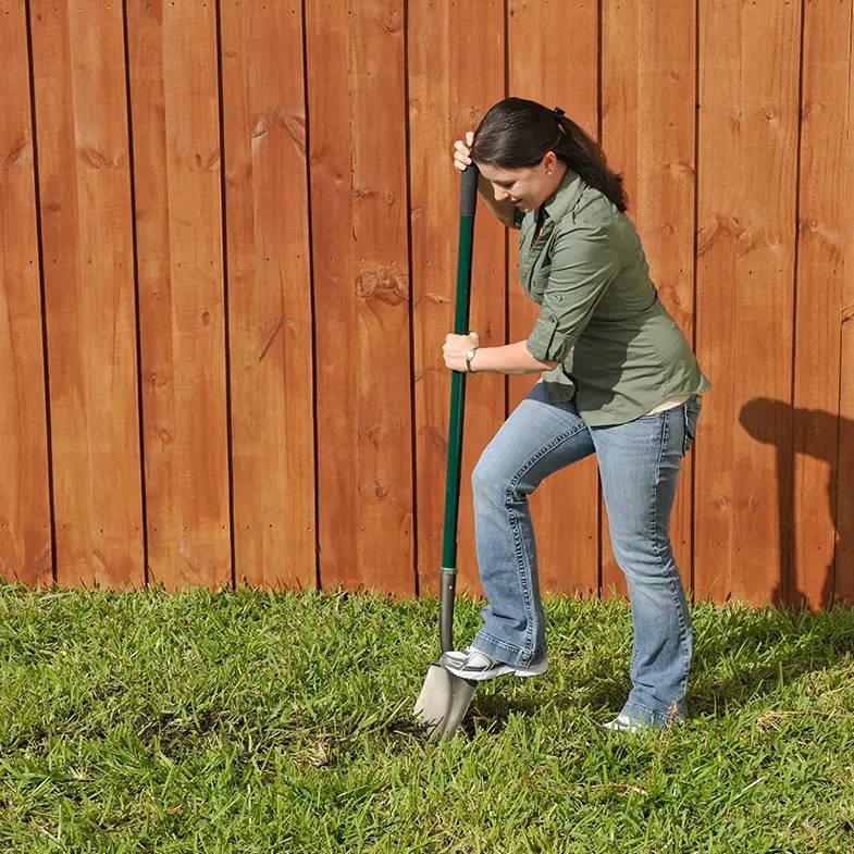 start digging the diy pond