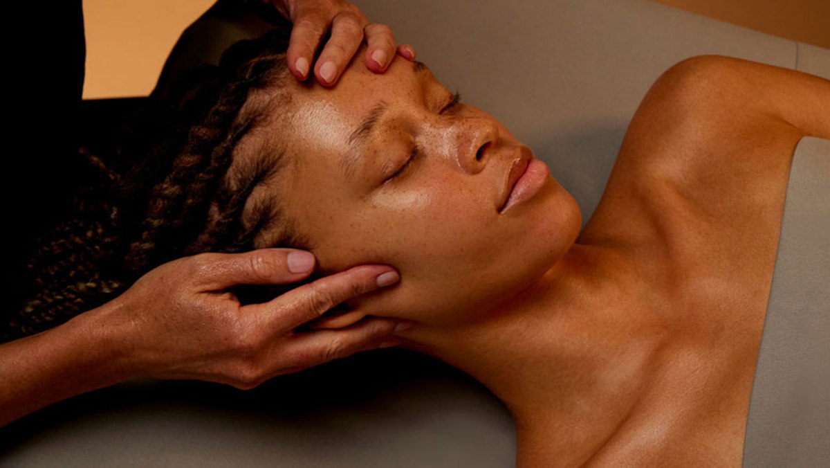 Professional facial skincare treatment