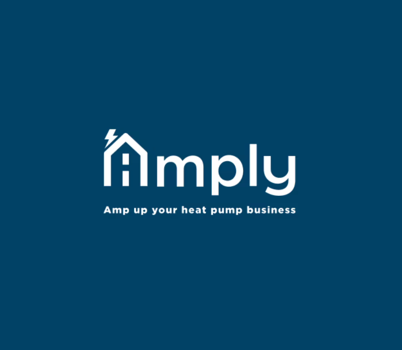 Logo of Amply, a heat pump business service.
