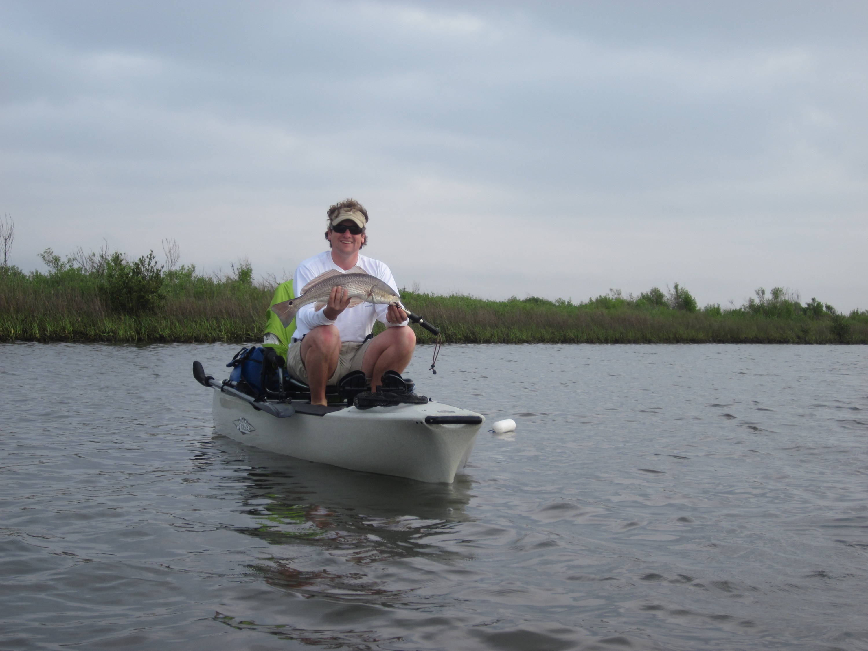 Owner of The Backpacker, Michael Mathews, shows off his latest catch!