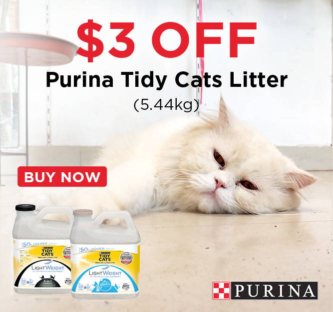 $3 off Purina Tidy Cats Litter 5.44kg