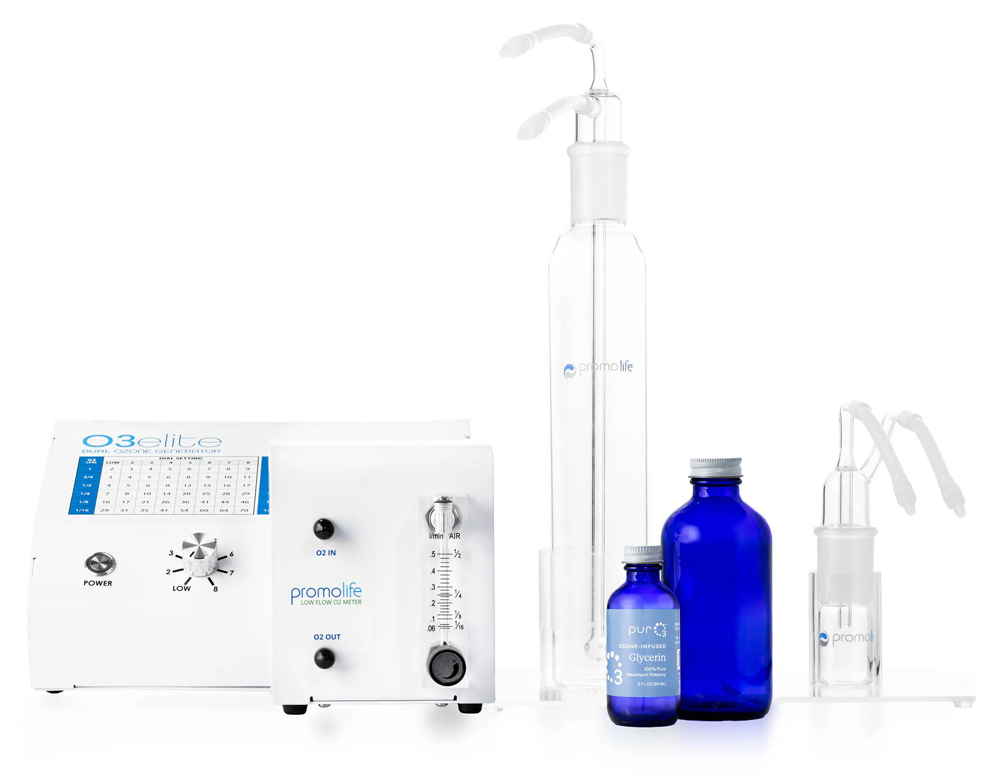 Deluxe OG Pro Kit with oxygen for creating your own ozone-infused glycerin