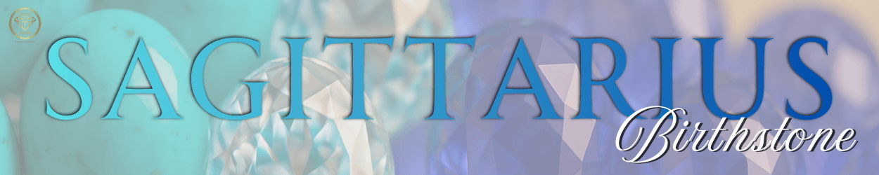 Elegant Sagittarius birthstone banner