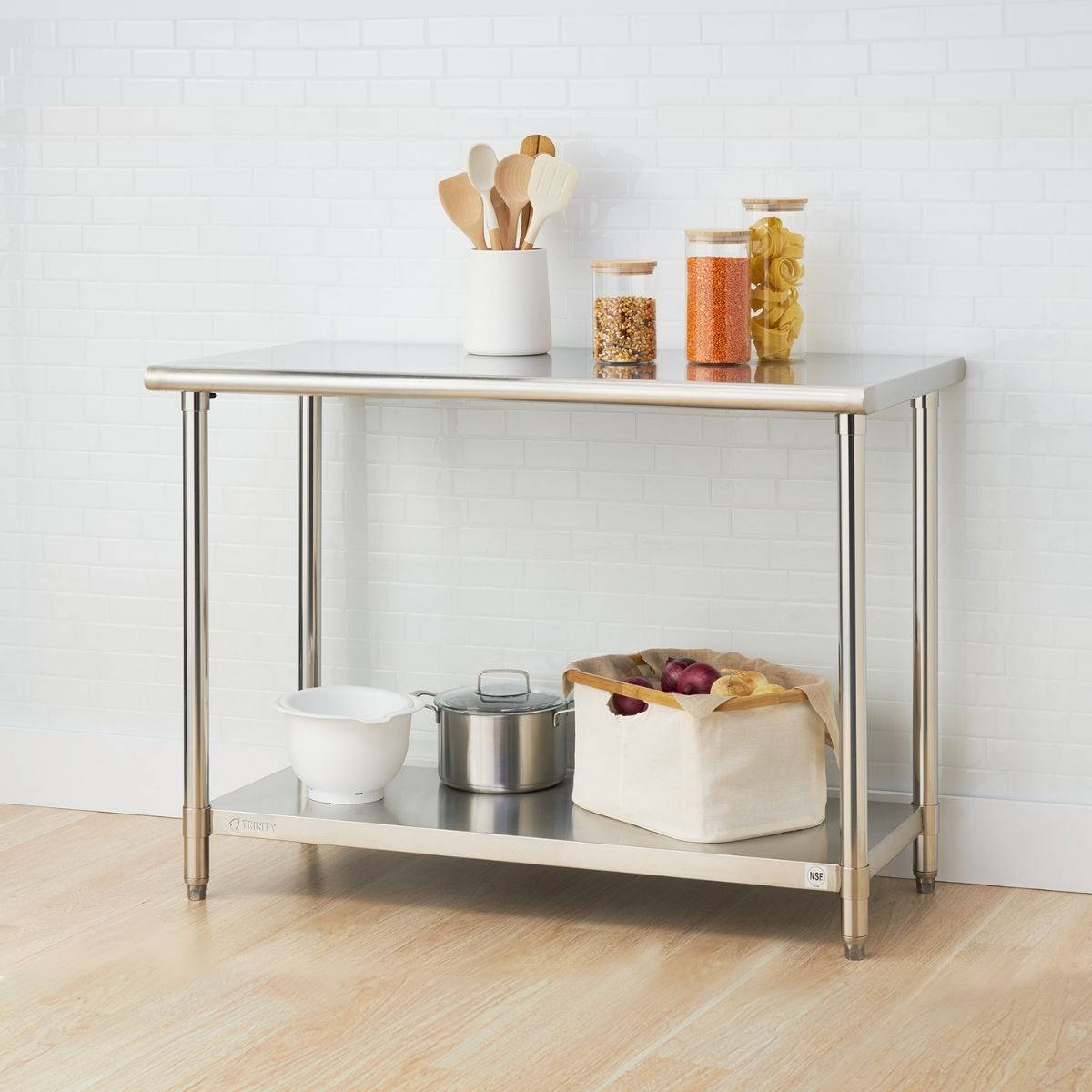 stainless steel table for kitchen use