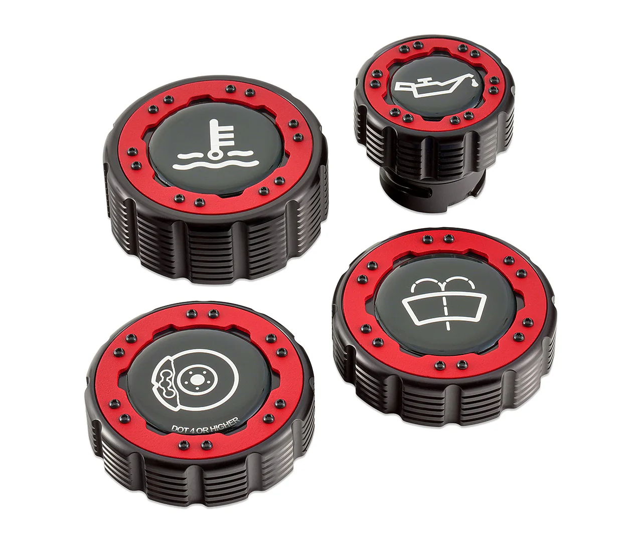 IAG Off-Road Beadlock Cap Kits - Oil Cap, Brake Cap, Washer Cap, Coolant Cap