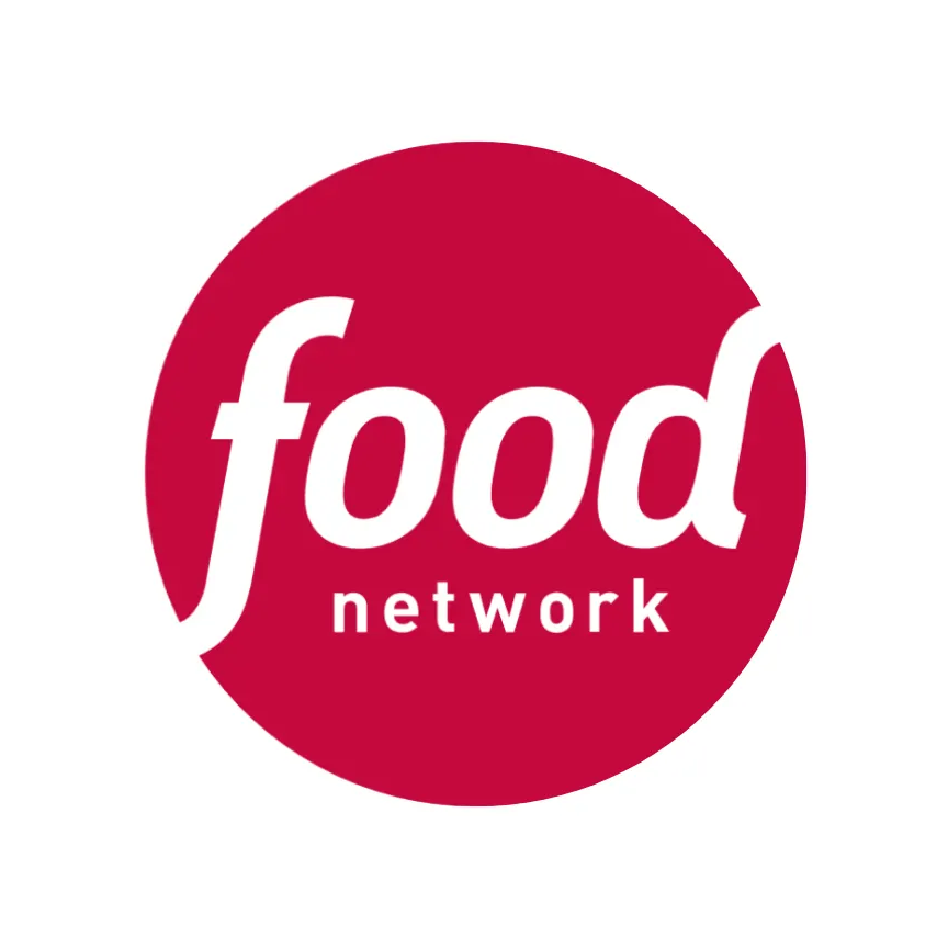 Graphic logo of Food Network
