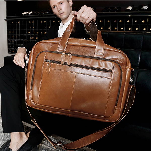 the everyday mens leather briefcase laptop bag