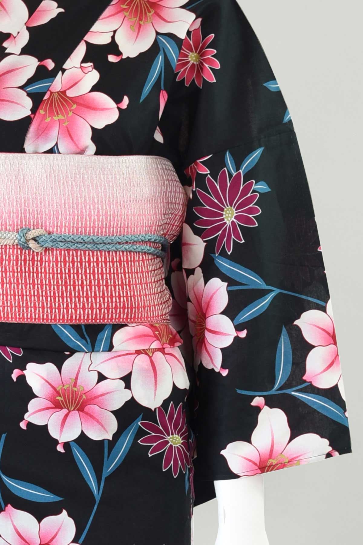 Japanisch Traditionell Kaku Obi Kimono Rot Gürtel Polyester Hergestellt IN Japan 