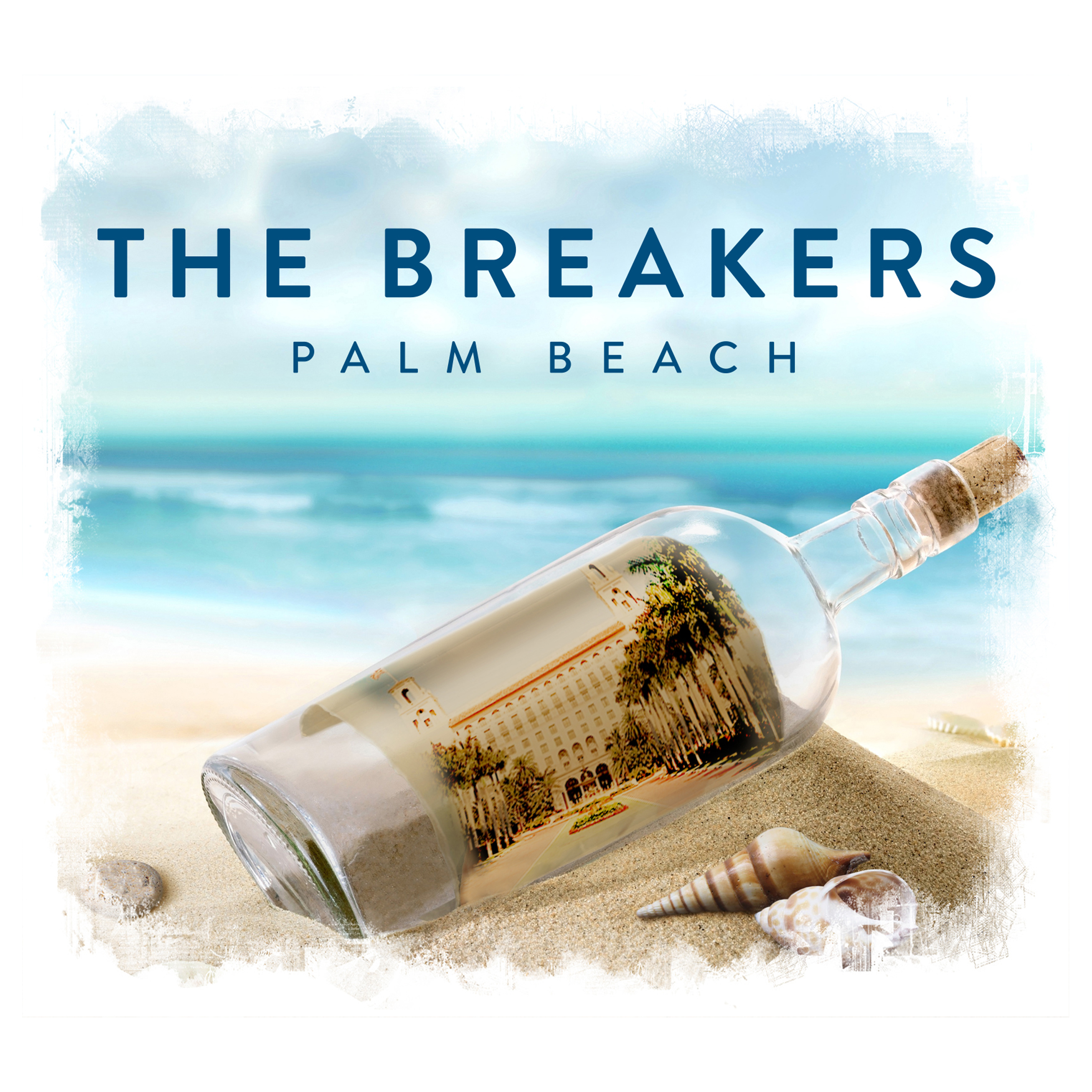 the breakers palm beach message in a bottle shirt design by rebrox 