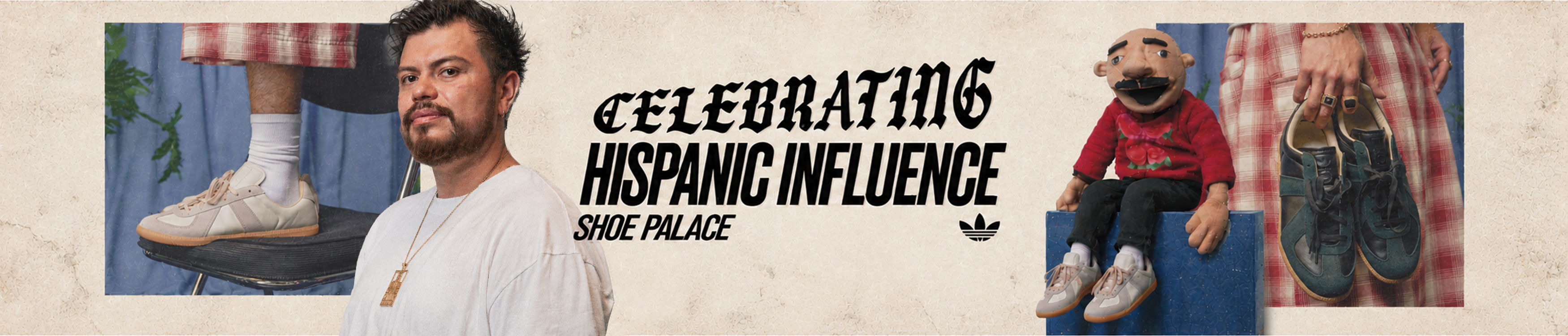 Celebrating inspiring culture with diverse individuals and stylish footwear.