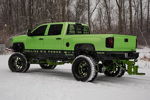 Rear three-quarter green Silverado thumbnail