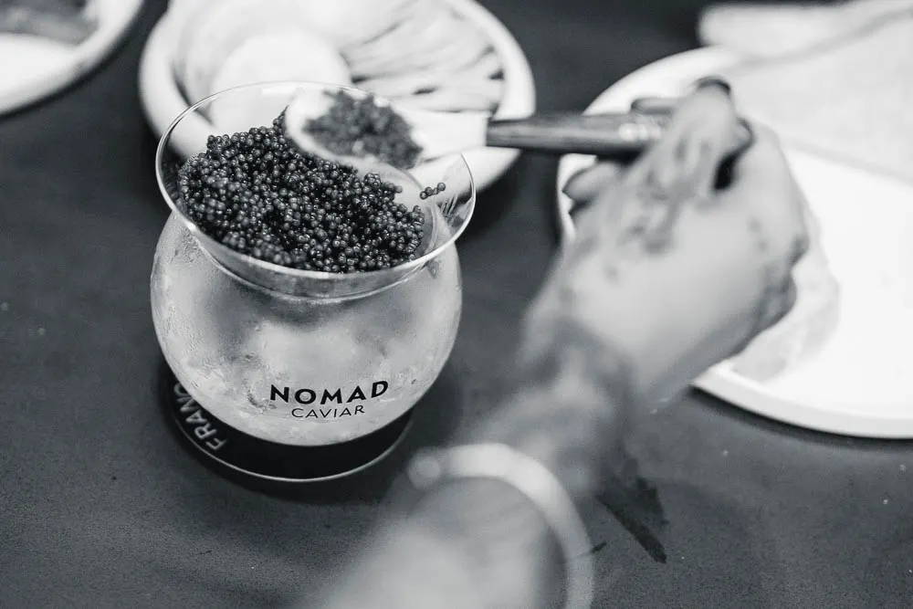 caviar in nomad caviar bowl