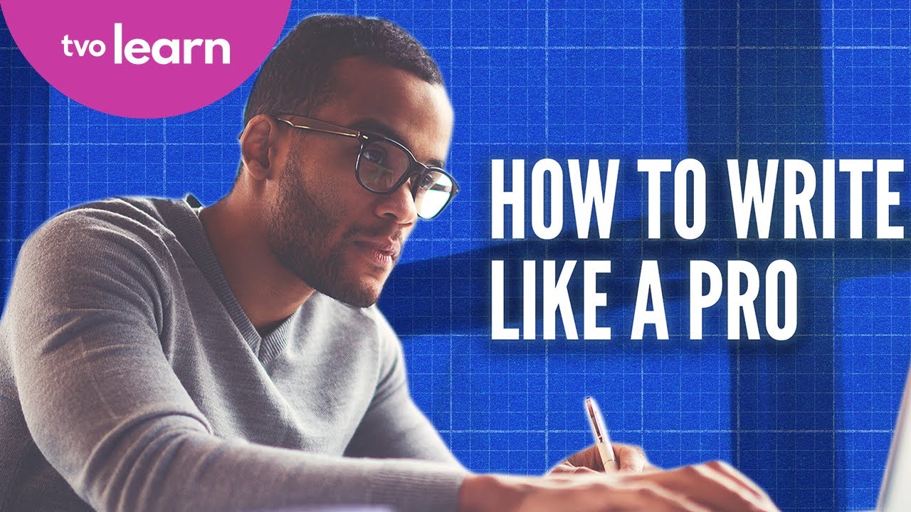 Person writing with a pen, text reads 