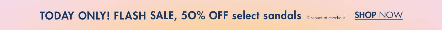 50% Off Select Sandals