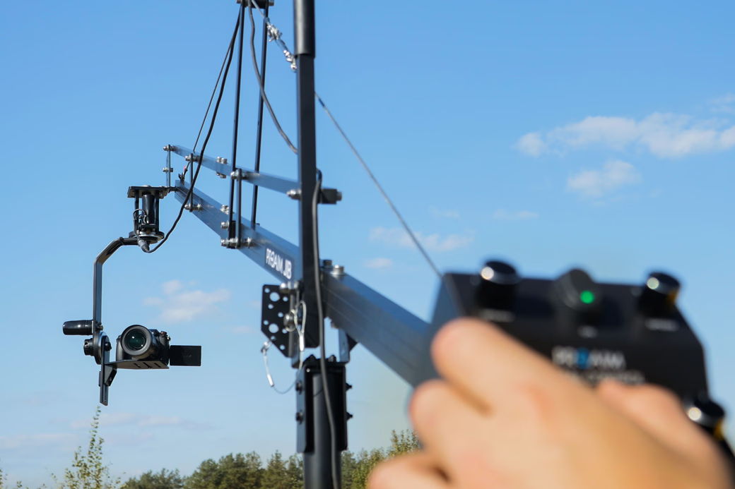Proaim 14ft Camera Crane Jib with Stand for Gimbals, Pan-Tilt & Fluid Head
