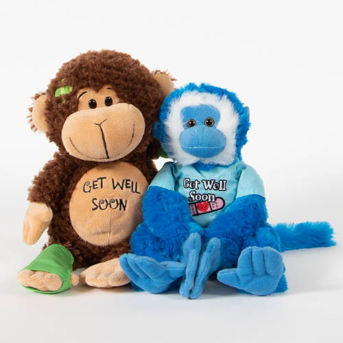 Get well soon plush monkeys at Northwestern Medicine Delnor Hospital gift shop